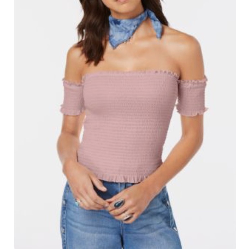 Off the shoulder crop top